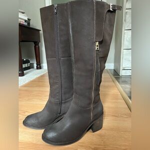 Brown Knee-High Boots